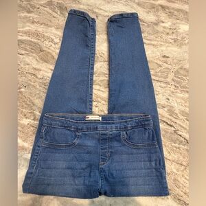 Levi’s Girls Pull-On Jeggings Size 16 Regular Medium Wash Adjustable Waist Denim